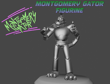 Montgomery Gator Figurine - FNAF