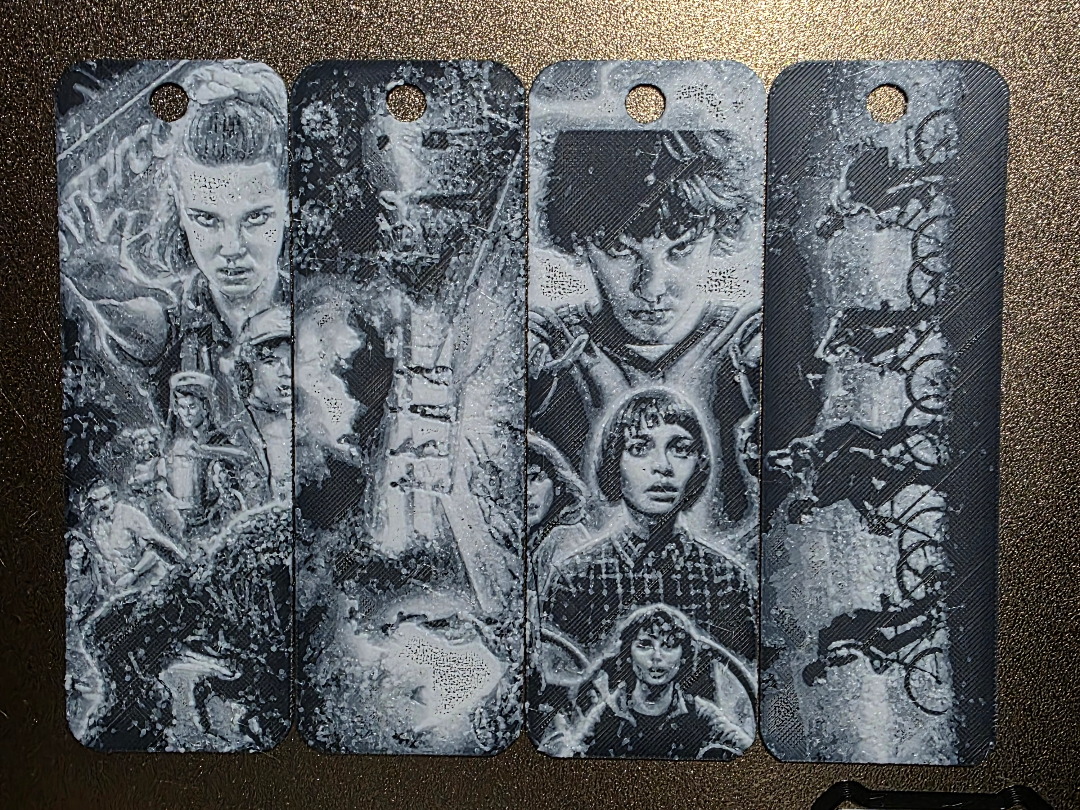 Stranger Things Fan Art Bookmarks Set of 4 NO AMS