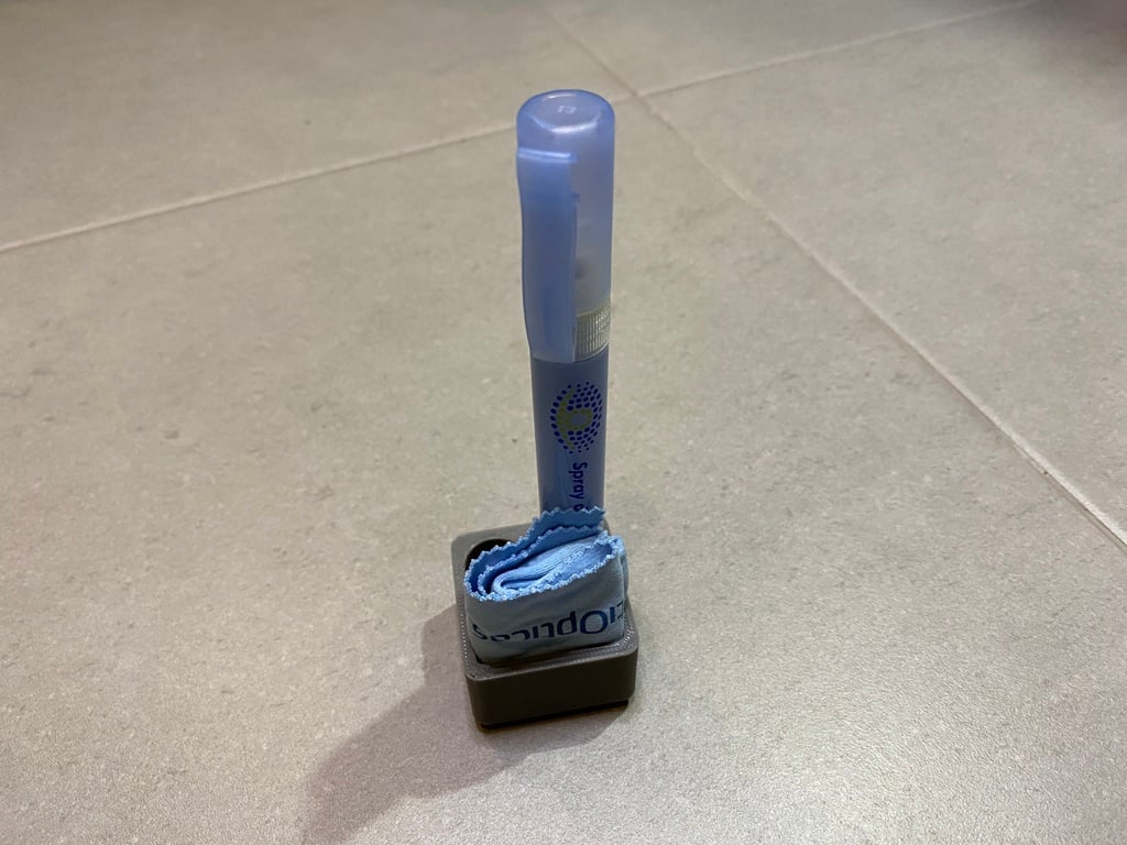 Glasses cleaning pen holder Gridfinity