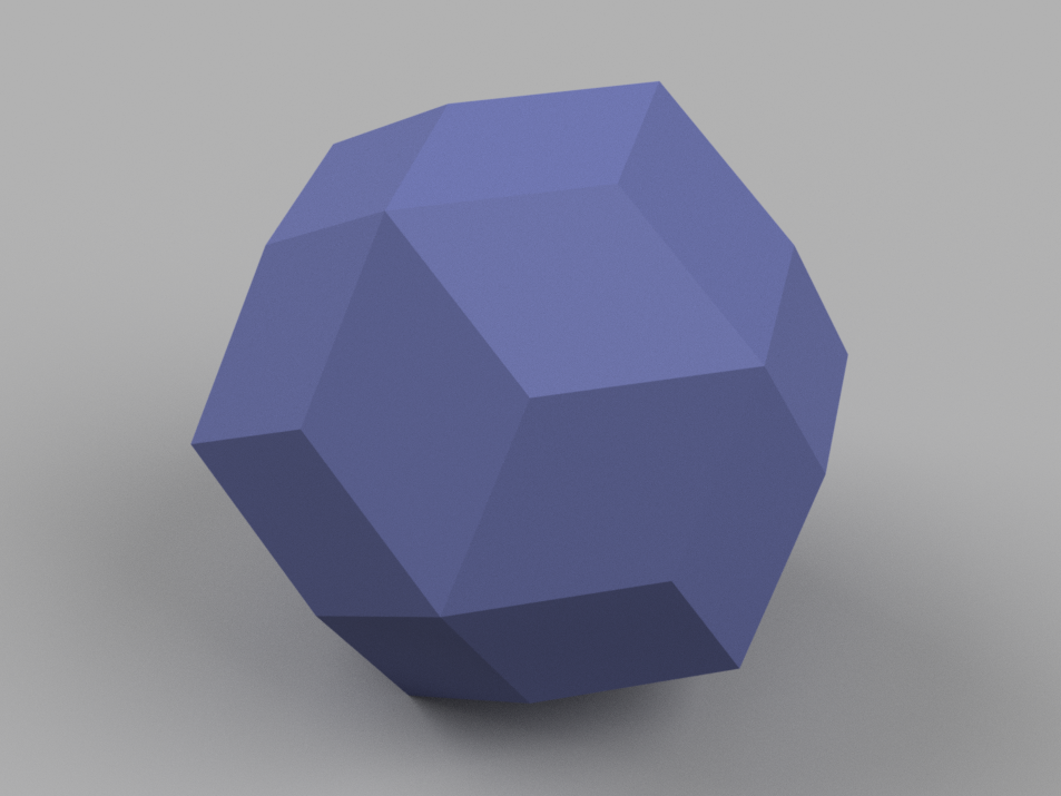 Low Poly Spheres: Rhombic Triacontahedron