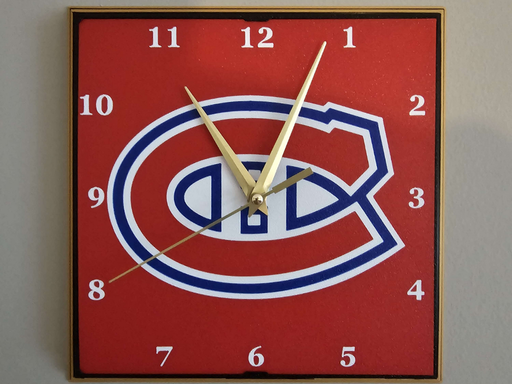 Montreal Canadians Clock Face