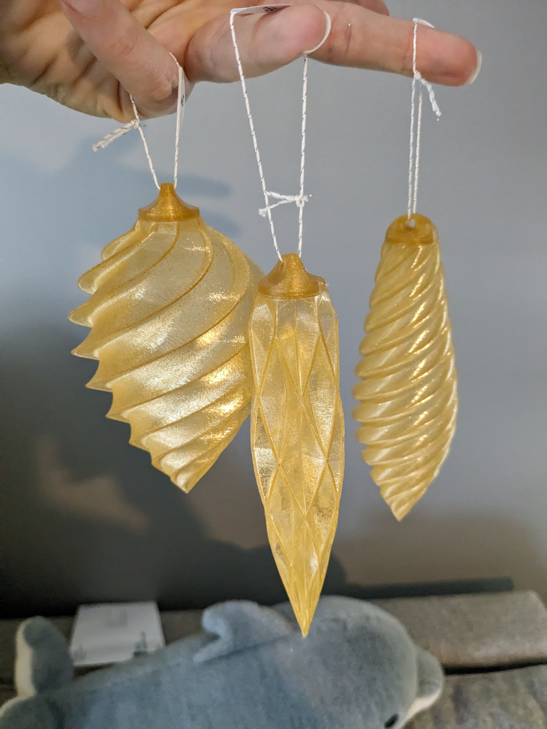 Geometric Bauble Ornaments (with source)