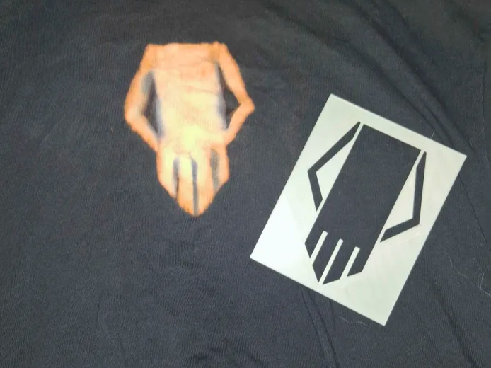 Katsuki Bakugo Skull t shirt stencil