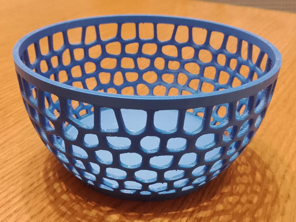 Voronoi Organic Mesh Fruit Bowl