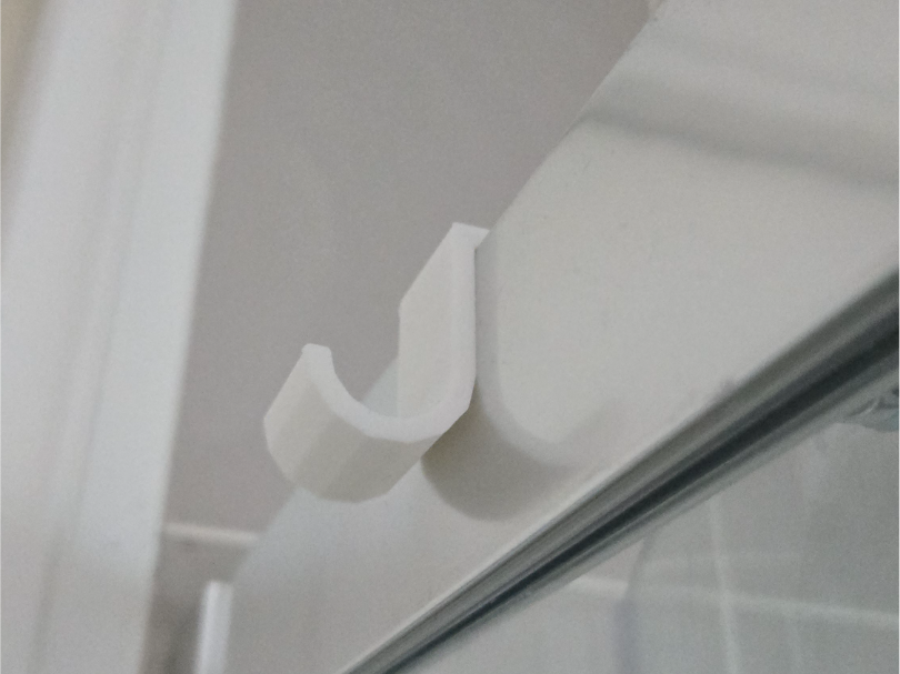 Hanger for Shower glass door with metal brace