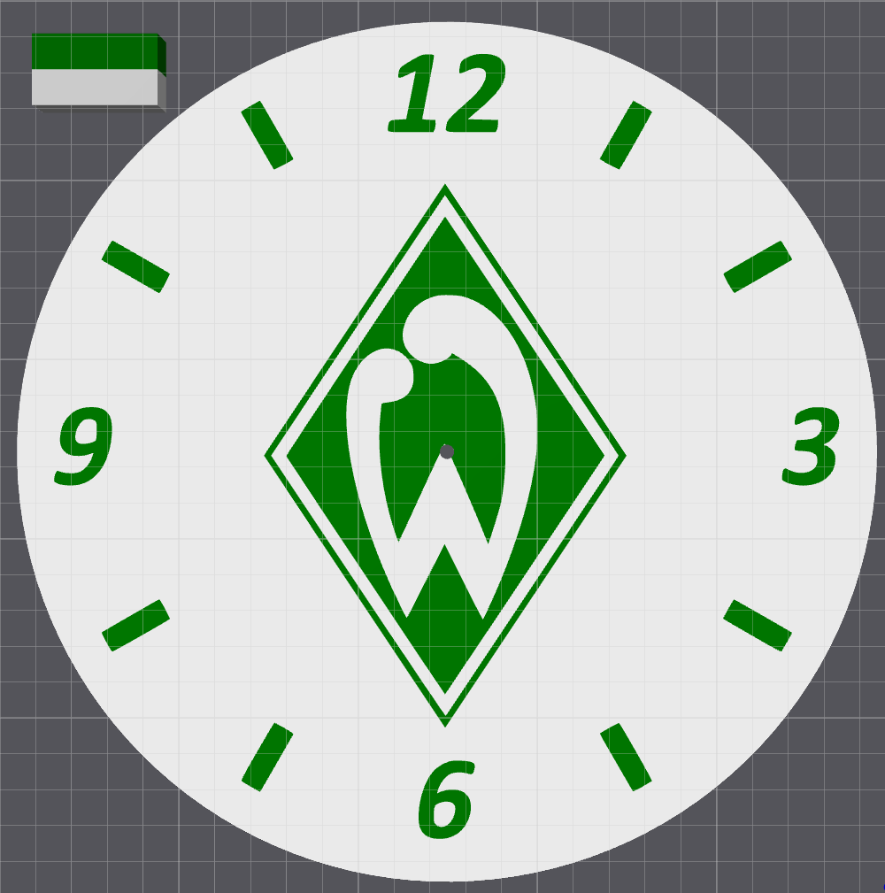 Werder Bremen Wanduhr
