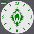 Werder Bremen Wanduhr