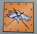 Denver Broncos Clock Face