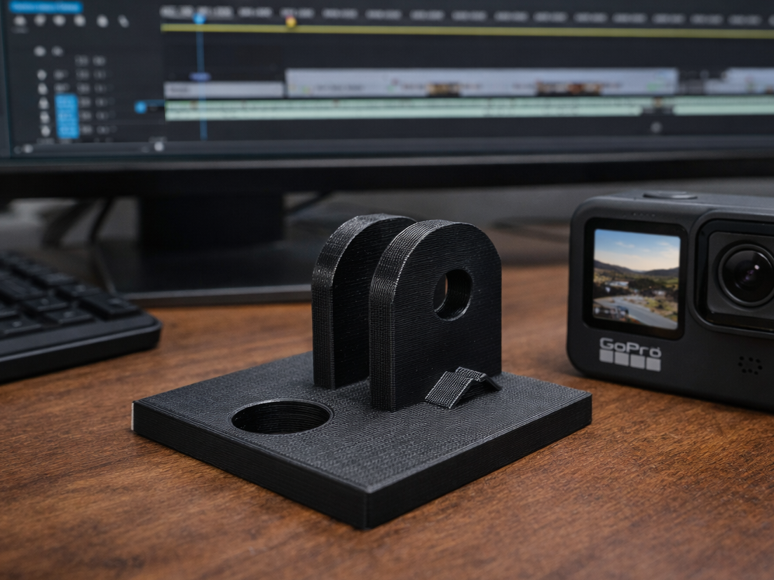GoPro mount with m8 hole