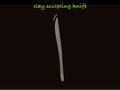 clay sculpting knife