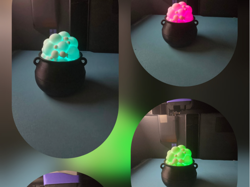 Bubbly Cauldron Tea Light (Commercial Free)