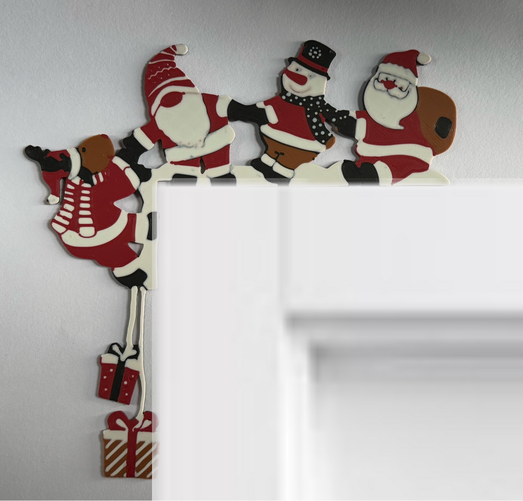 wall art Corner door Santa Claus