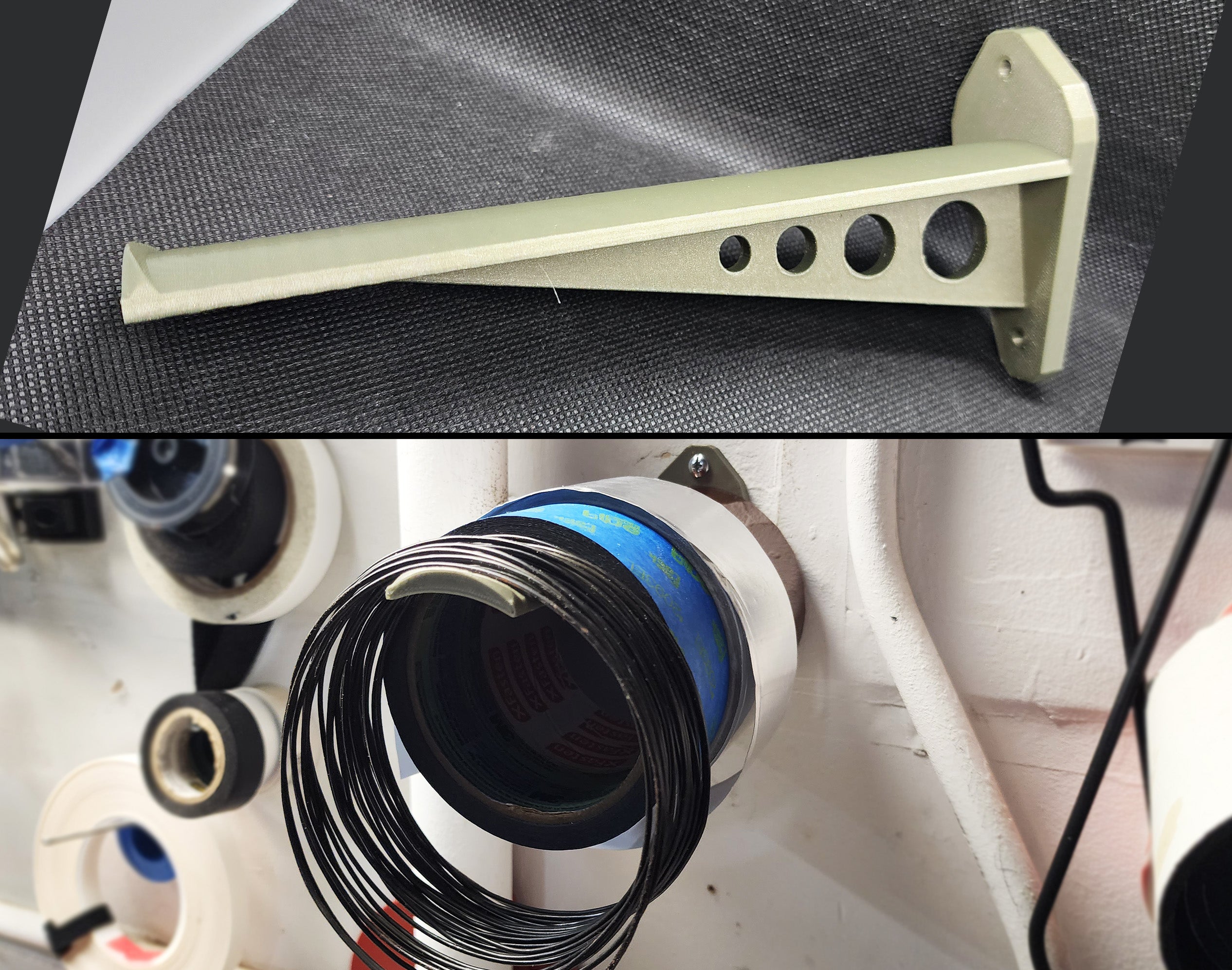 Tape Roll Holder Stacked Wall-Mounted