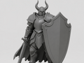 Armored Horned Knight – Tabletop Miniature