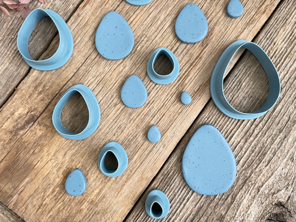 Egg Clay Earring Cutter