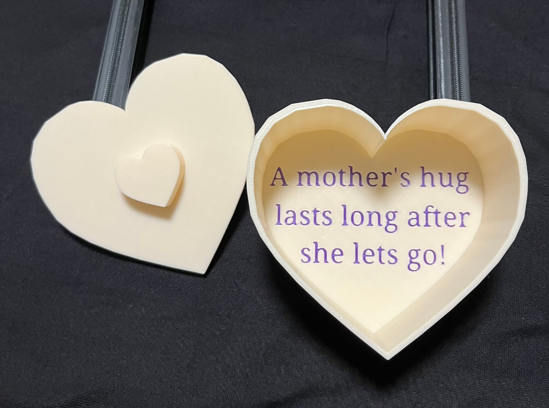 Mother's Day Heart shaped jewelry/trinket Box