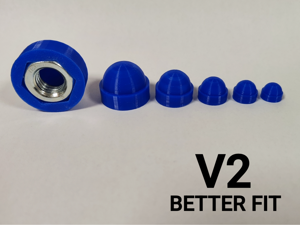 Dome Nut Covers V2 | Perfect Fit (M3-M16)