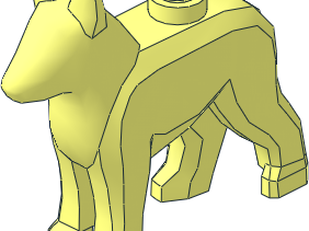 Brick Part 92586- German Shepherd