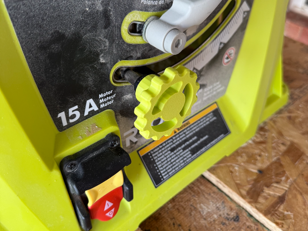 RYOBI TABLE SAW BLADE HEIGHT ADJUST KNOB 100 FILL