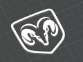 Dodge Ram Truck Logo - 3D Printed Design