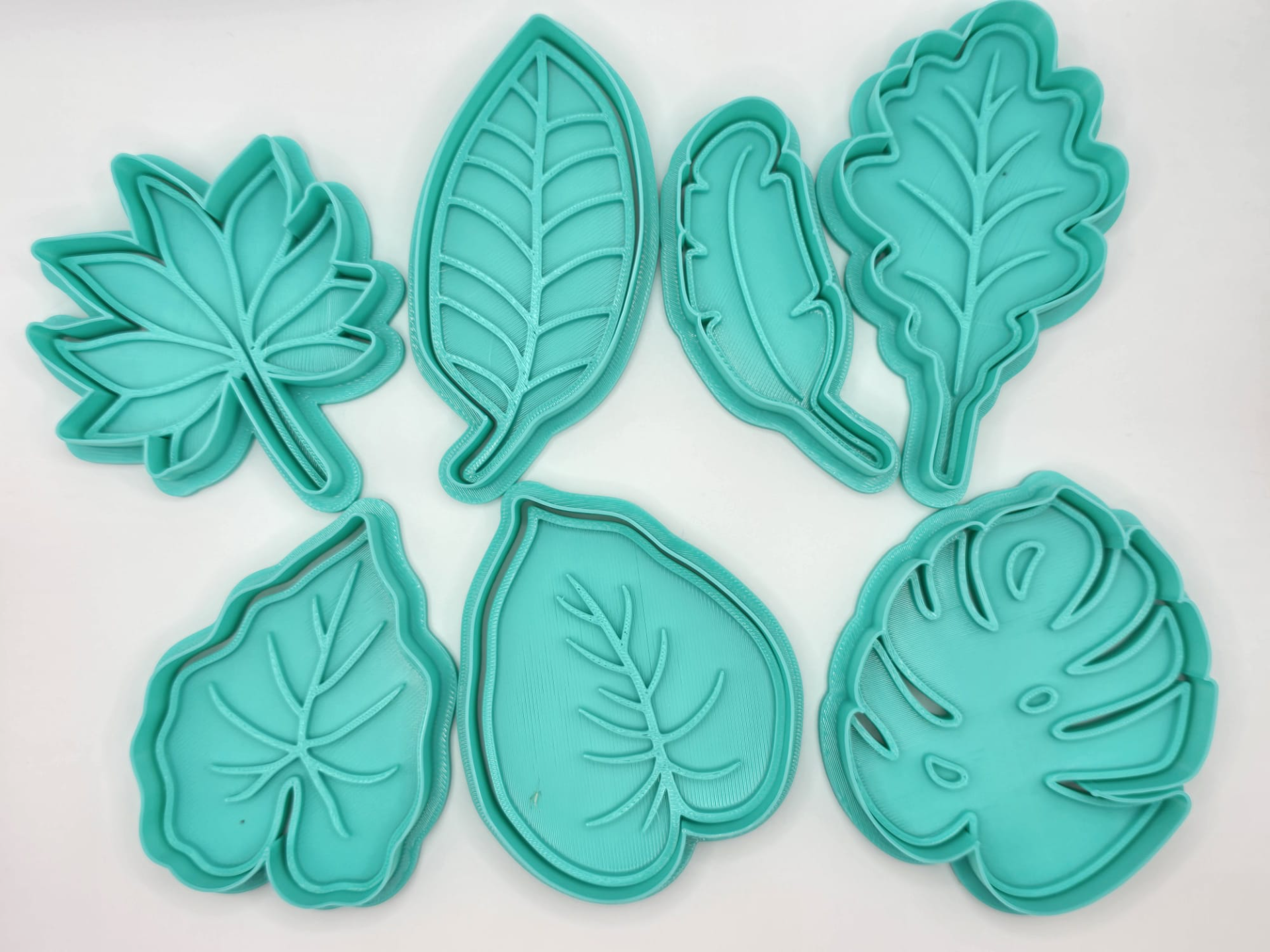 Leaves Cookie Cutter Playdoh Stamp
