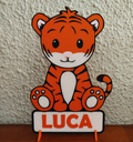 DECORATIVE TIGER SIGN WITH BRACKETS (EDITABLE)