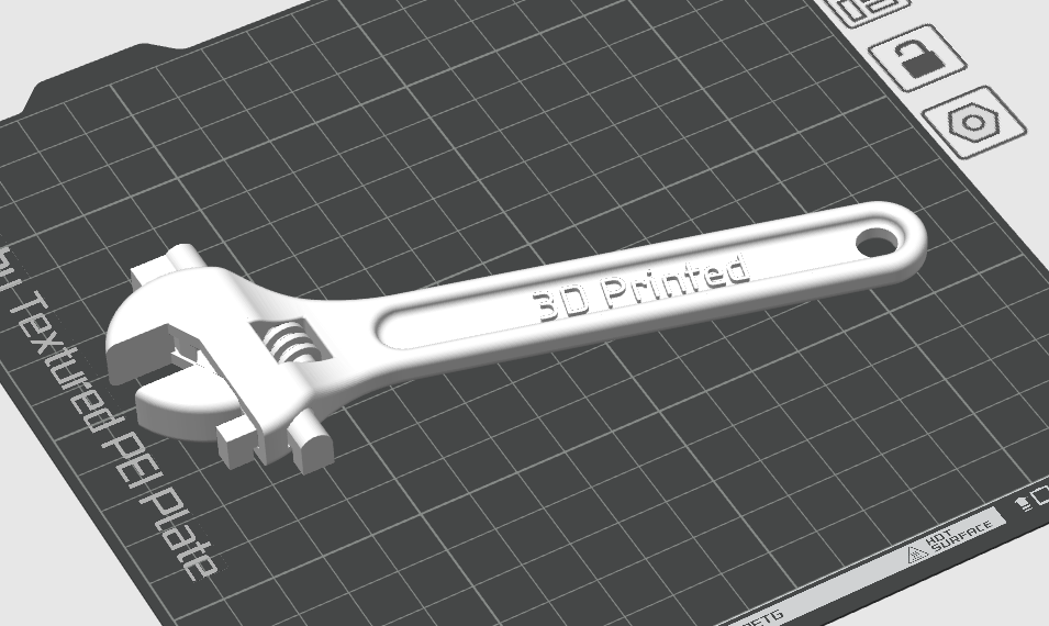 Print In Place Wrench!