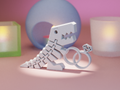 Flexi Dino Wedding Rings