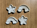 Rainbow Star Cutter For Cookie Playdoh Sand Clay
