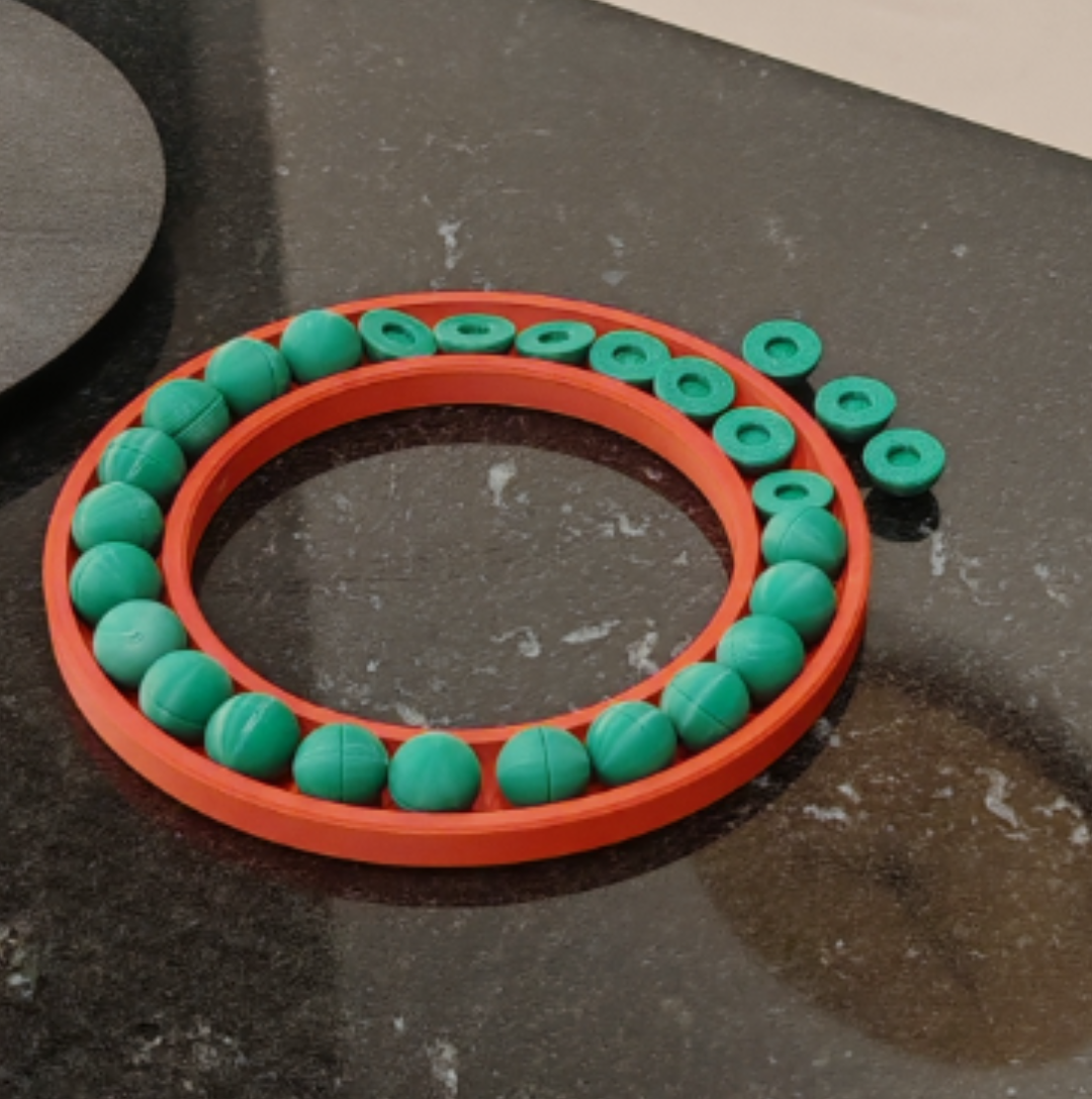 Marbles for bearing / turntable