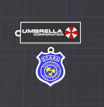 resident evil keychain / charm (free commercial)