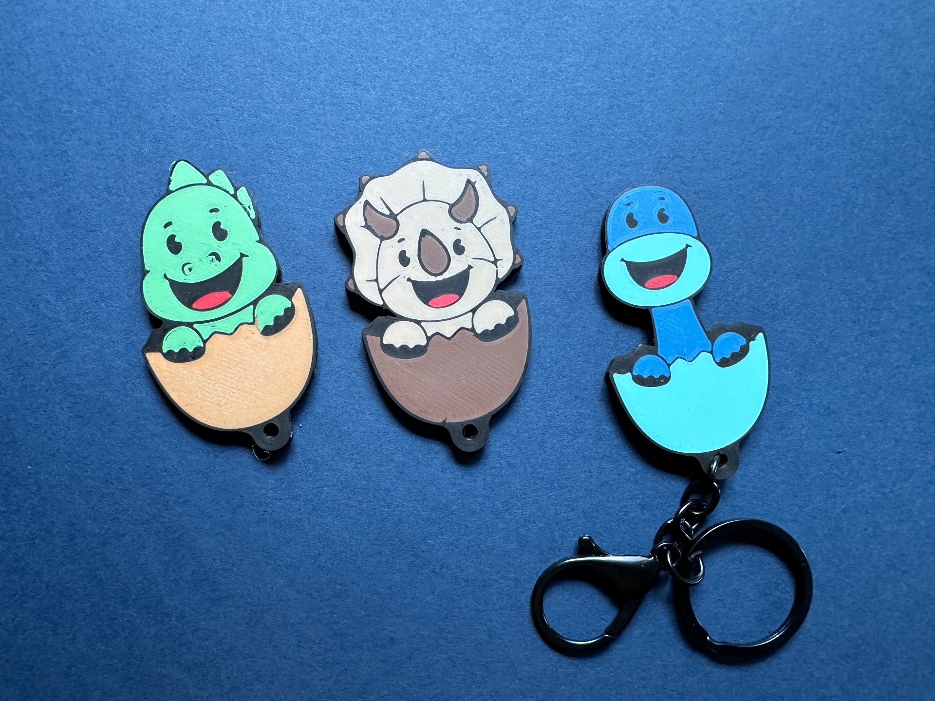 KEYCHAINS CUTE BABY DINOS WITH COMMERCIAL LICENSE