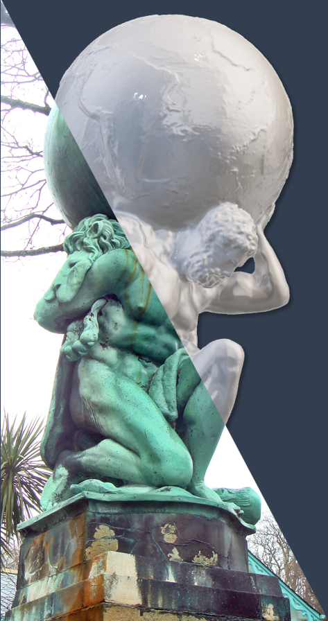 Hercules/Atlas holding up the sky