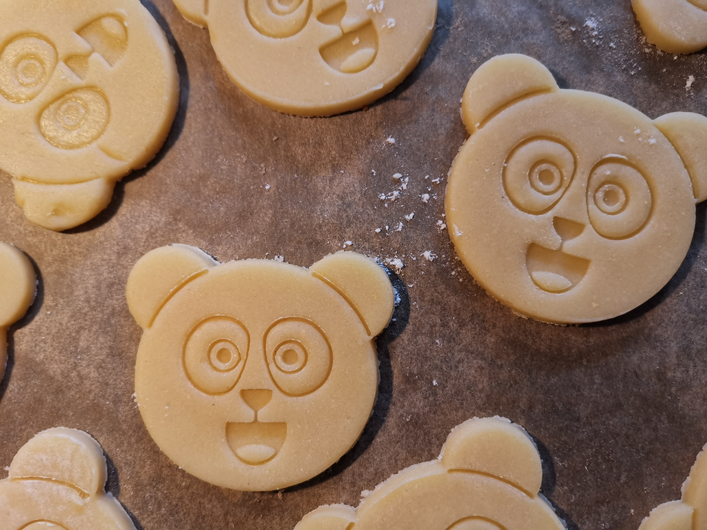 Panda Face Cookie Cutter With Stamp