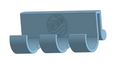 Shower hook with water tribe logo