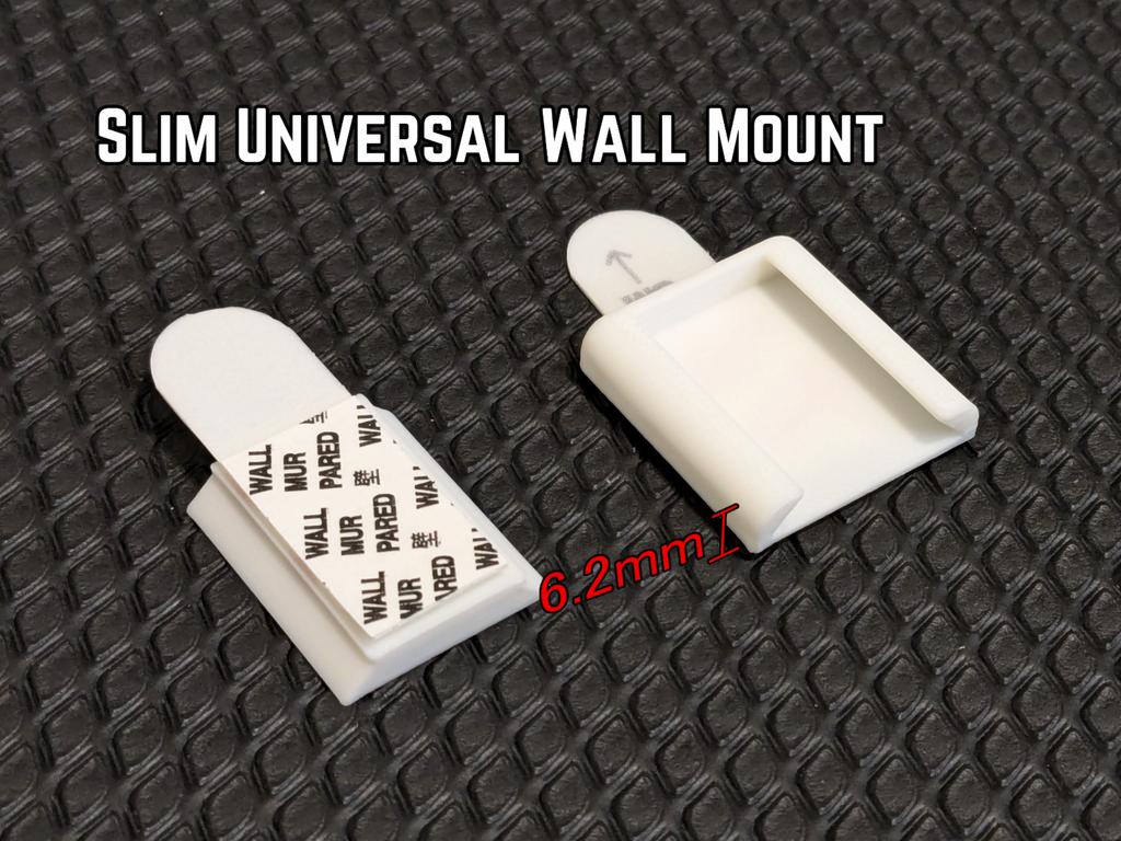 Slim Universal Wall Mount (Small Command Strip)