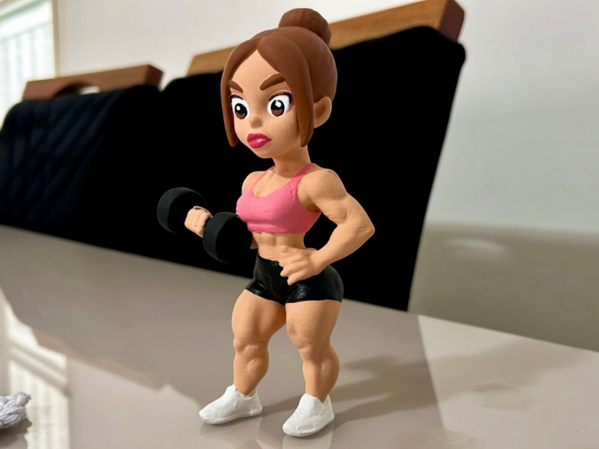 Menina fitness academia musculação crossfit