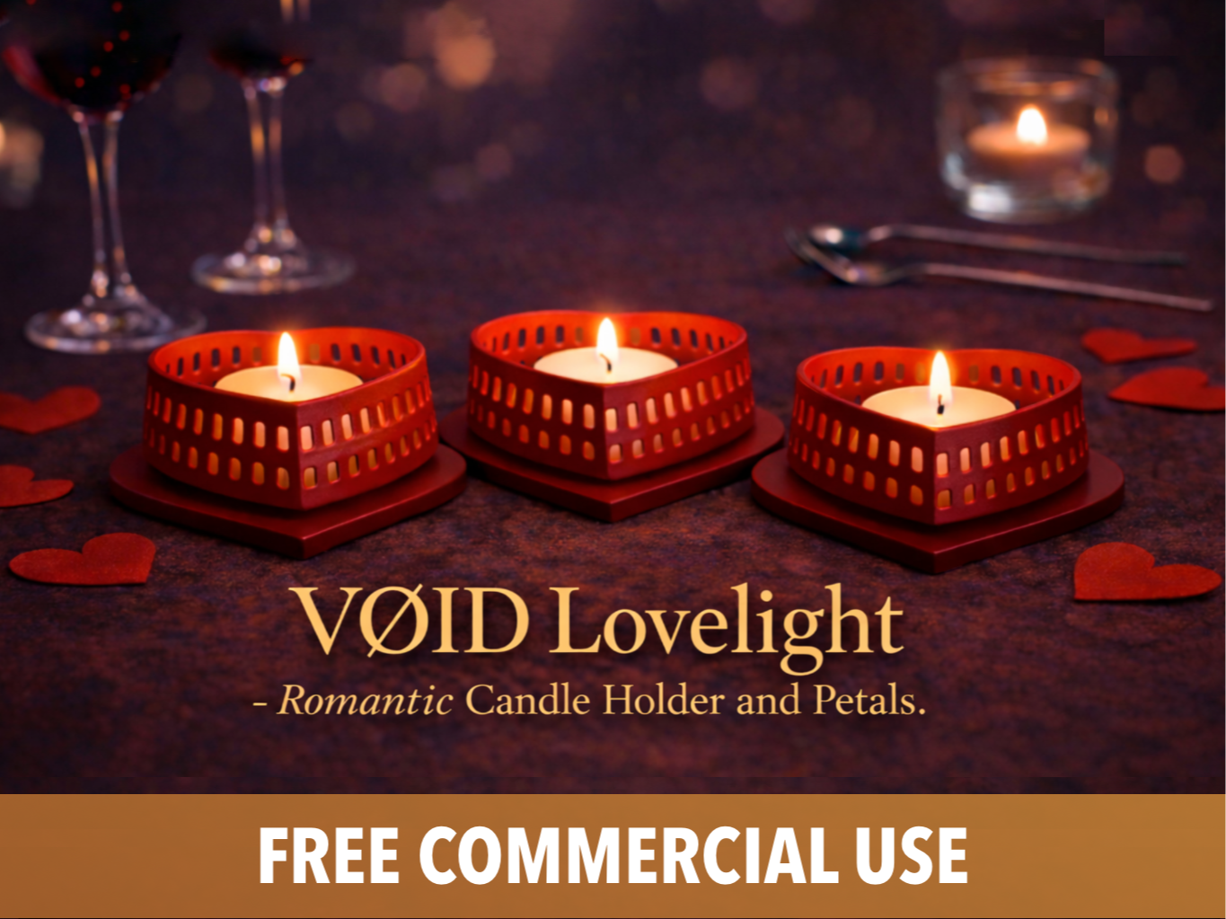 VØID Lovelight - Romantic Dinner Candle & Petals