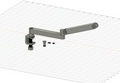 Low profile mic arm