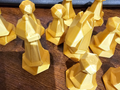 Low poly chess pieces