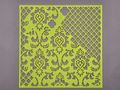 Baroque Stencil Pattern Fabric Craft DIY