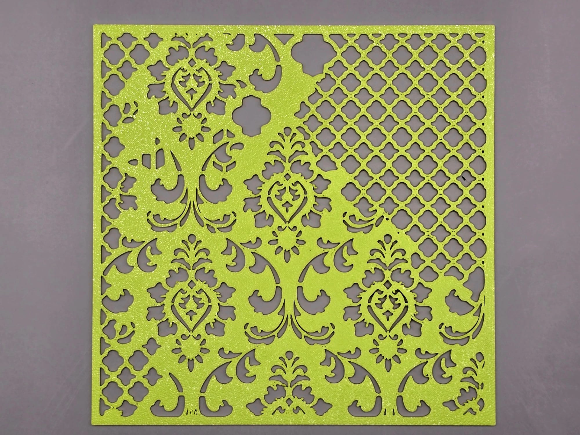 Baroque Stencil Pattern Fabric Craft DIY