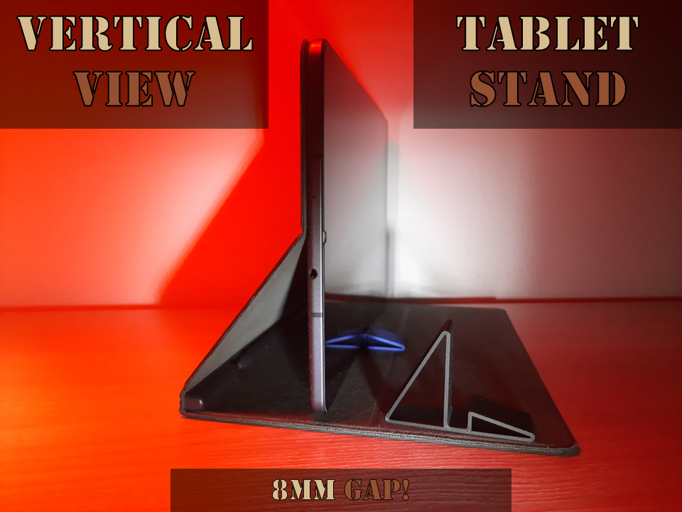 Vertical view tablet stand