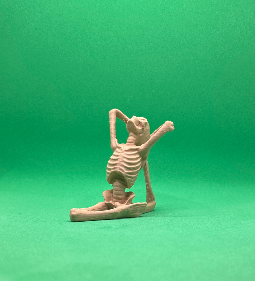 Three Skeletons Doing Yoga