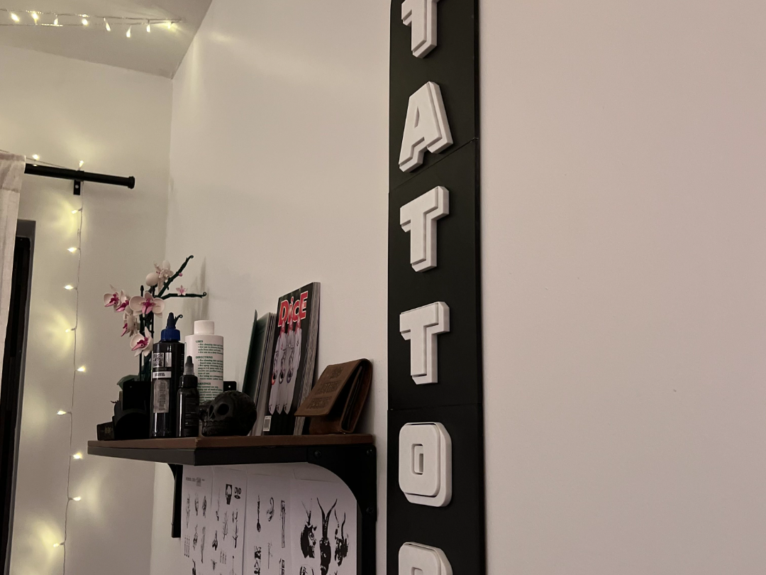 "Tattoo" 3D Sign. 741x180mm