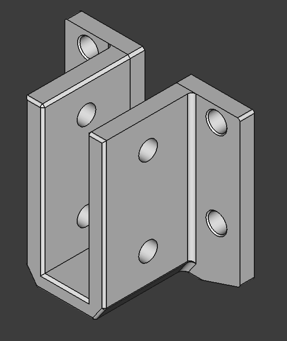 Bracket to Hold Plywood to 3030 T Slot Extrusion