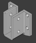 Bracket to Hold Plywood to 3030 T Slot Extrusion