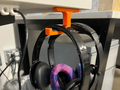 Dual Headphone Hook Under Desk Anchor