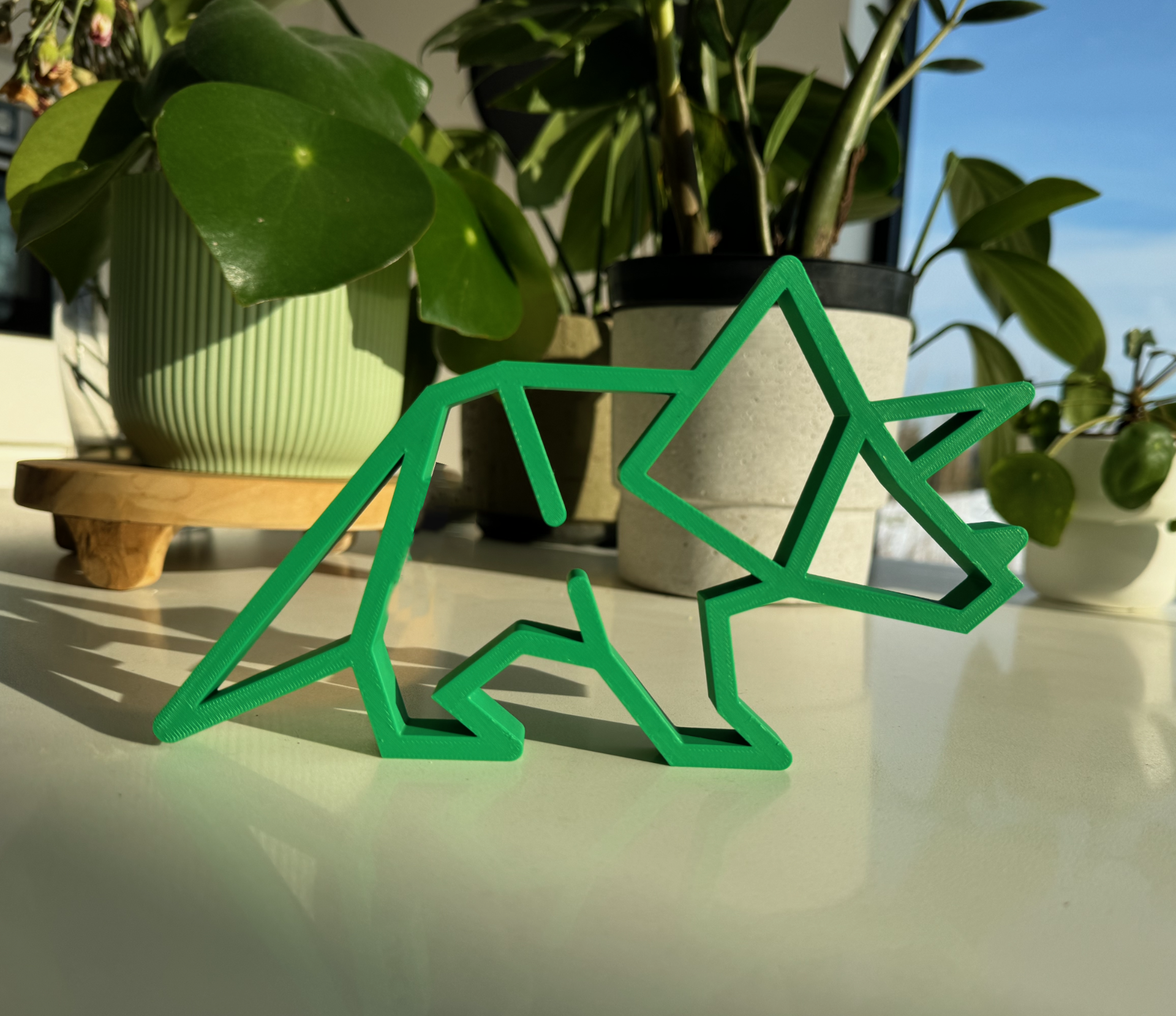 Origami Triceratops