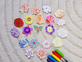 Flower Coloring Color Set Stamp Mothersday Mom